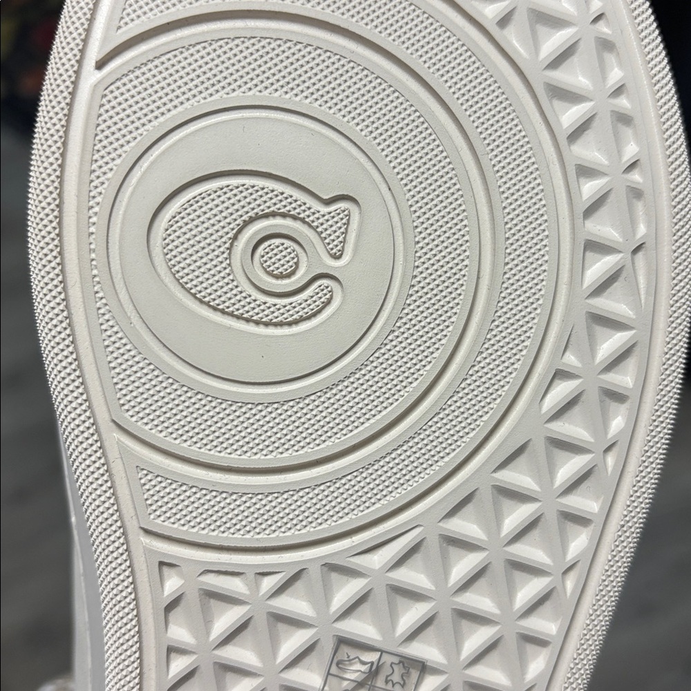 🐴 Coach High Line Leather Sneakers in Pink/Chalk. Size 10. New! - Picture 12 of 16